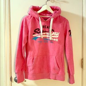 ⚡️SALE⚡️ Pink Superdry Hoodie/ Sweatshirt XS